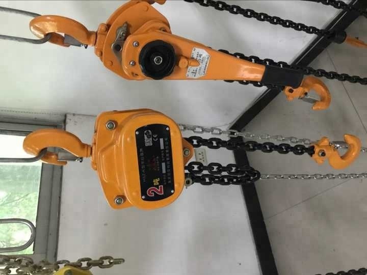 Lastkette-Block-Hebemaschinen-orange Farblaufkatze befestigte nicht Rost-WESENTLICHE Japan-Art CER GS anhebende