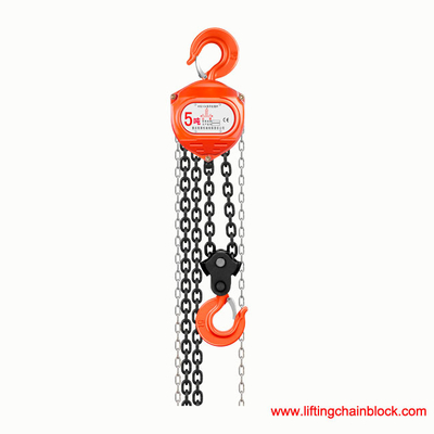Black Casting Hook Manual Chain Block for Heavy Duty Lifting Solutions